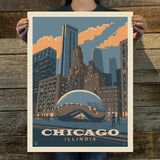 Chicago: Magic Bean (American Travel) Art Print