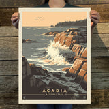 Acadia National Park: Secrets of the Sea (63 National Parks) Art Print