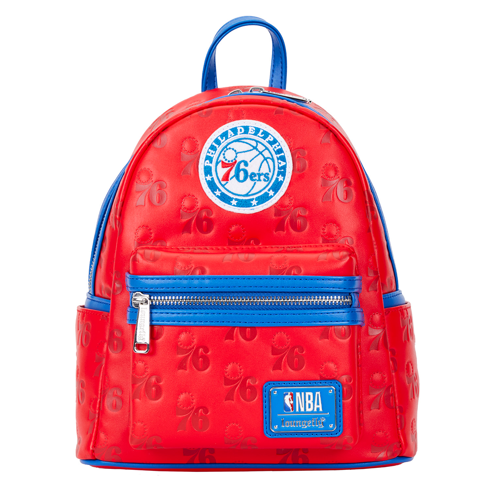 Loungefly: NBA Philly 76ers Debossed Logo Mini Backpack