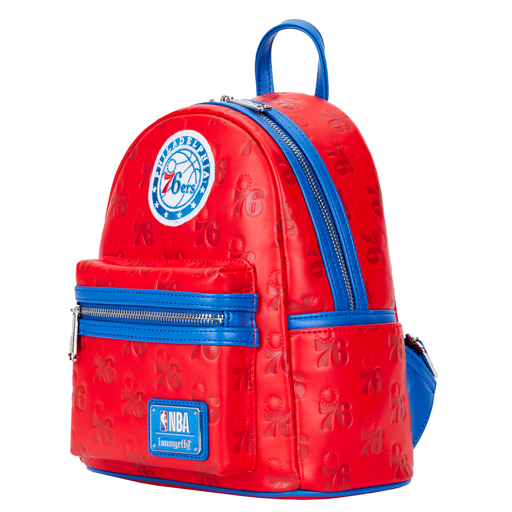 Loungefly: NBA Philly 76ers Debossed Logo Mini Backpack