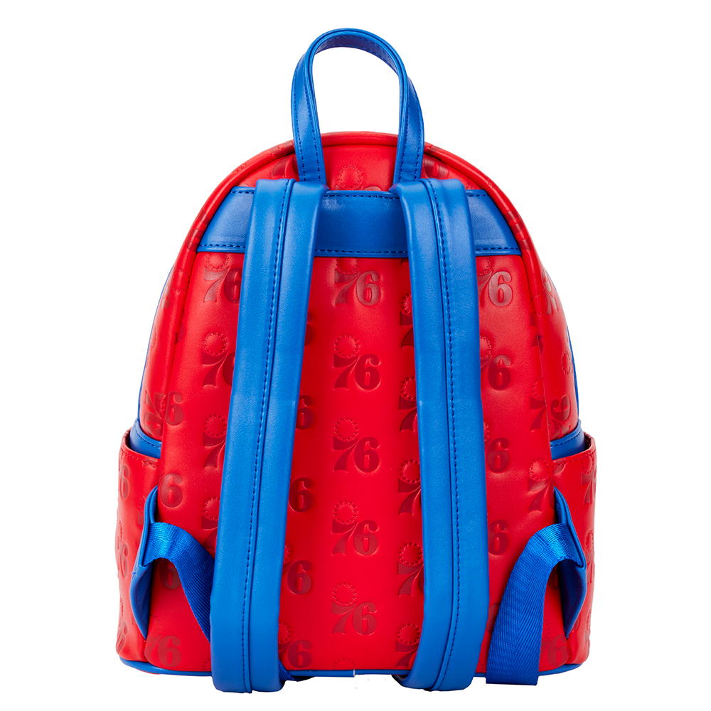 Loungefly: NBA Philly 76ers Debossed Logo Mini Backpack