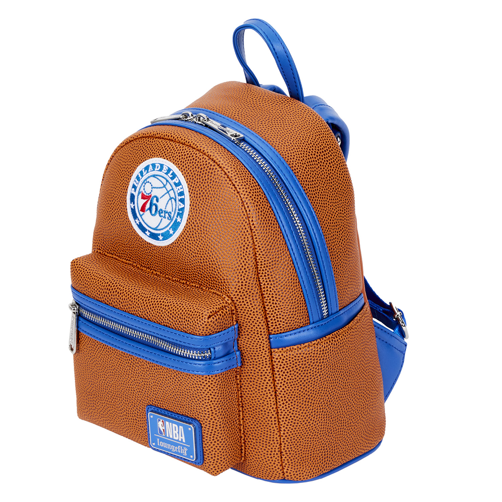 Loungefly: NBA Philly 76ers Basketball Mini Backpack