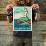 Mermaid in a Previous Life (Coastal Collection) Art Print