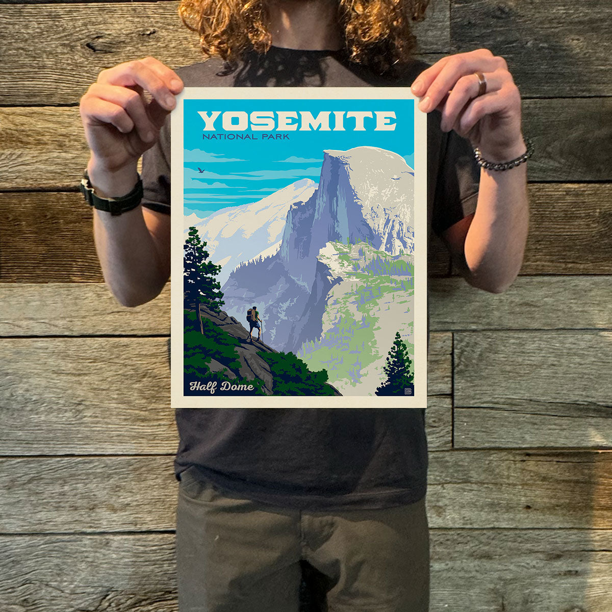 Yosemite National Park: Half Dome Vista (63 National Parks) Art Print