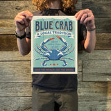 Blue Crab (Coastal Collection) Art Print