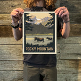 Rocky Mountains National Park: Sprague Lake (63 National Parks) Art Print