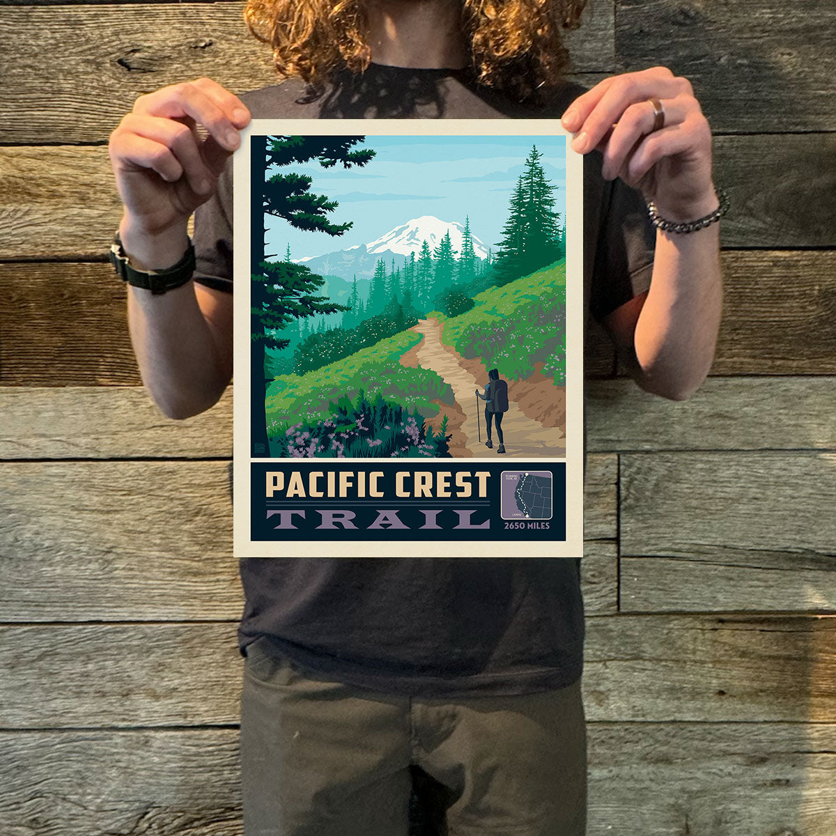 Pacific Crest Trail (American Travel) Art Print