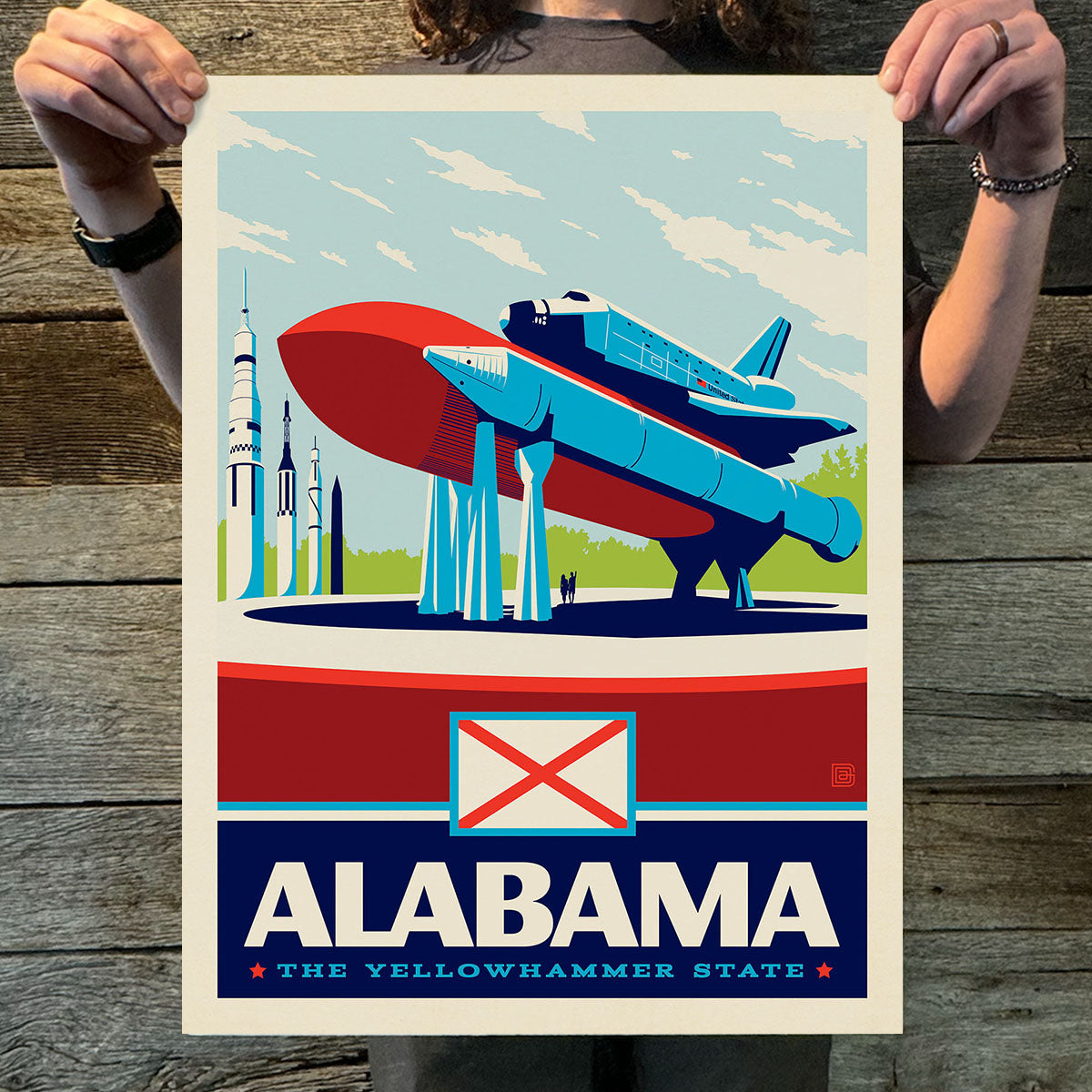 Alabama (State Pride) Art Print