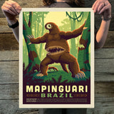 Brazil: Mapinguari (Legends & Monsters) Art Print