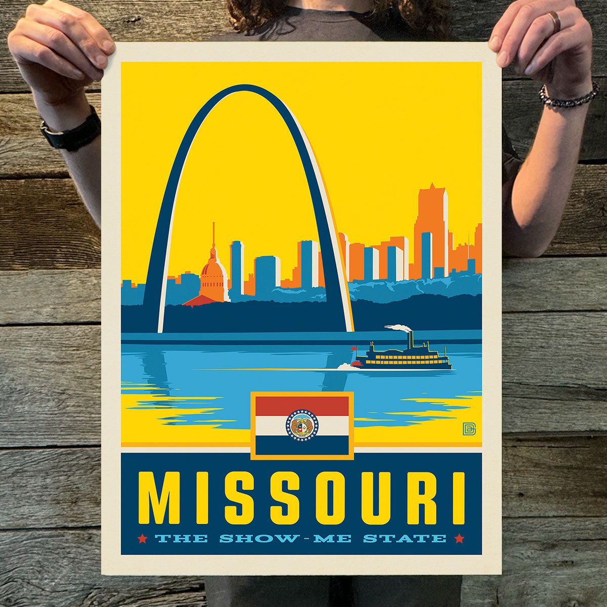 Missouri (State Pride) Art Print