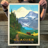 Glacier National Park: Indian Pass (63 National Parks) Art Print