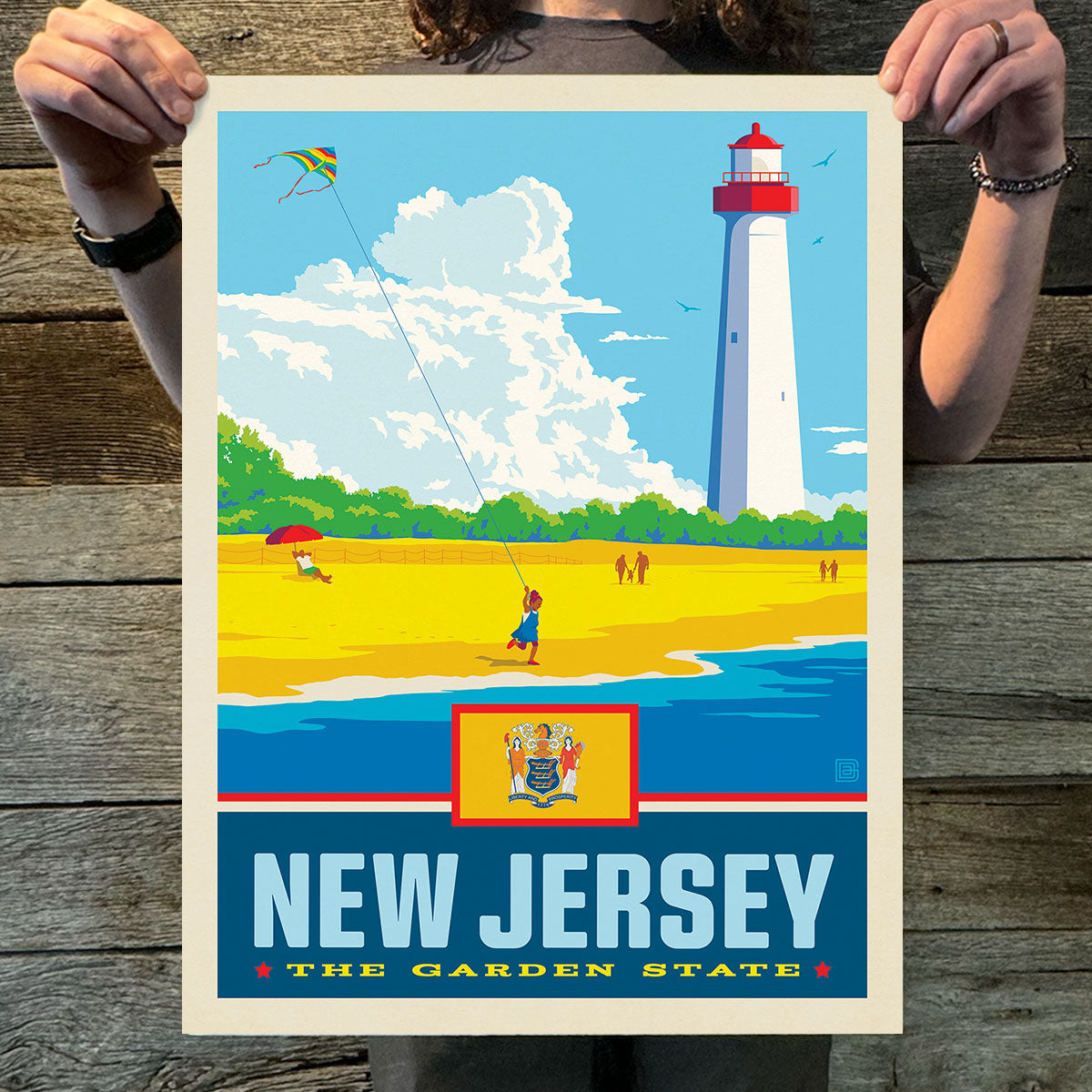 New Jersey (State Pride) Art Print