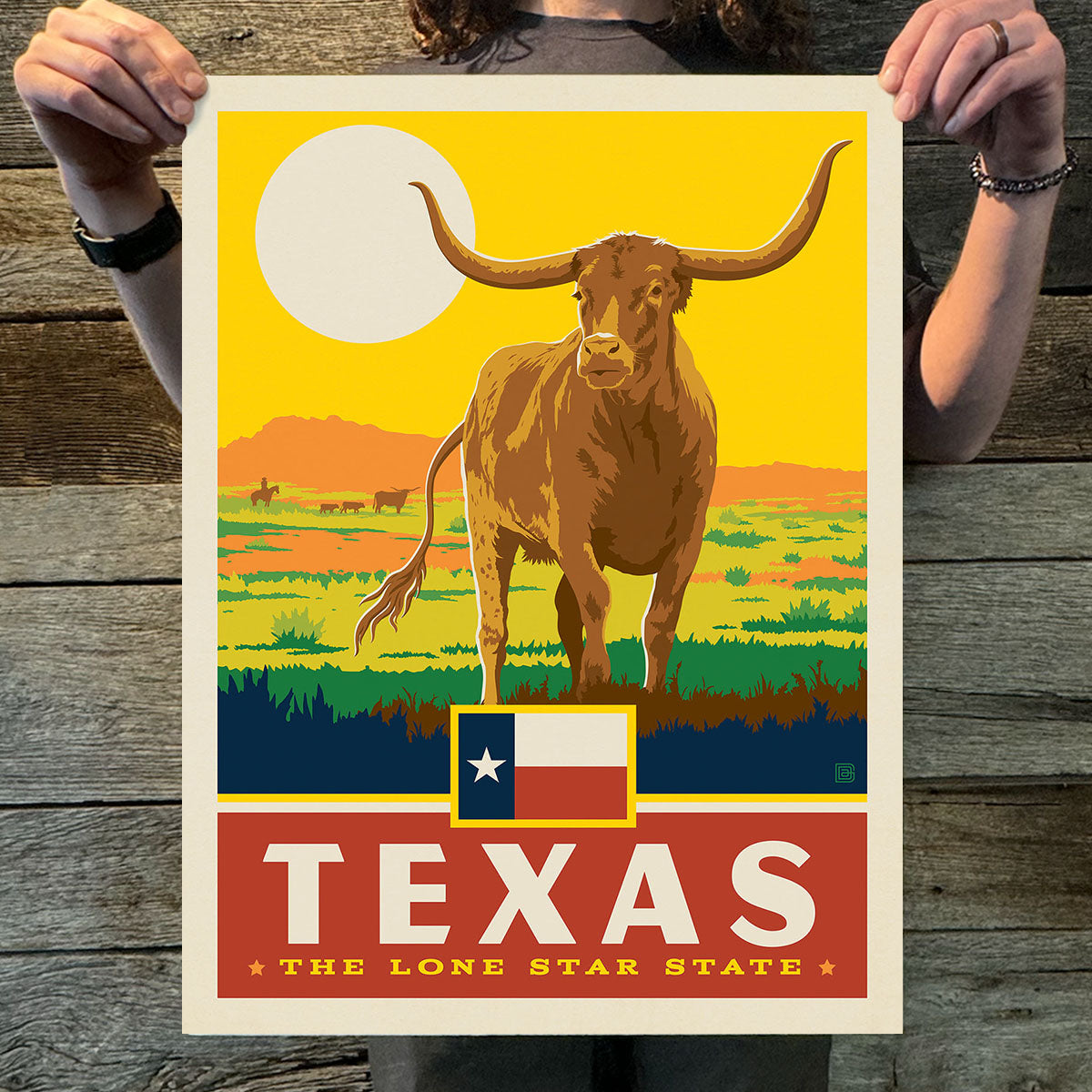 Texas (State Pride) Art Print