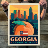 Georgia (State Pride) Art Print