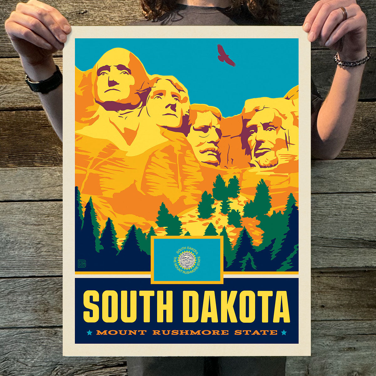 South Dakota (State Pride) Art Print