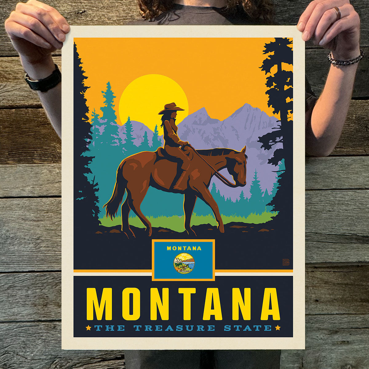 Montana (State Pride) Art Print