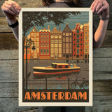 Netherlands: Amsterdam (World Travel) Art Print