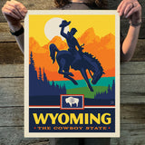 Wyoming (State Pride) Art Print