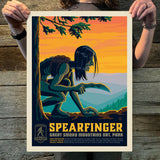 Great Smoky Mountains National Park: Spearfinger (Legends & Monsters) Art Print