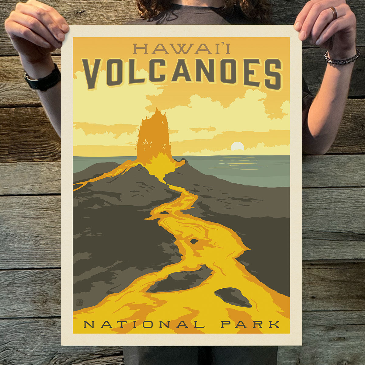 Hawai'i Volcanoes National Park (63 National Parks) Art Print