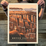 Bryce Canyon National Park: Hoodoo Valley (63 National Parks) Art Print