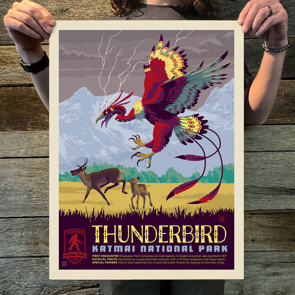 Katmai National Park: Thunderbird (Legends & Monsters) Art Print