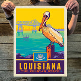 Louisiana (State Pride) Art Print