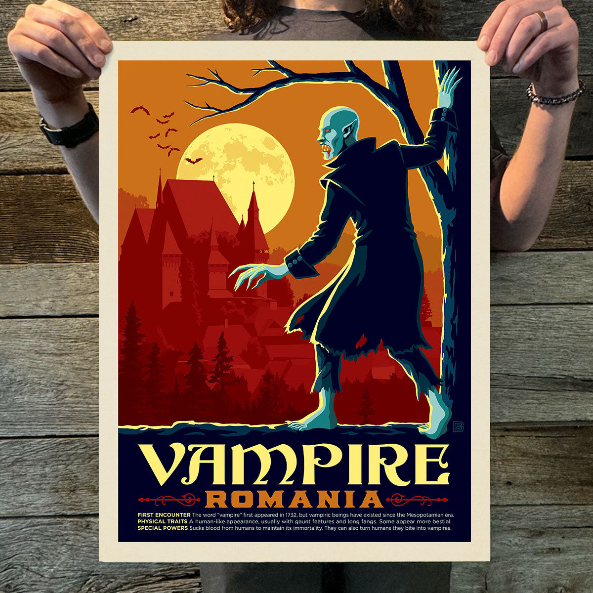 Romania: Vampire (Legends & Monsters) Art Print