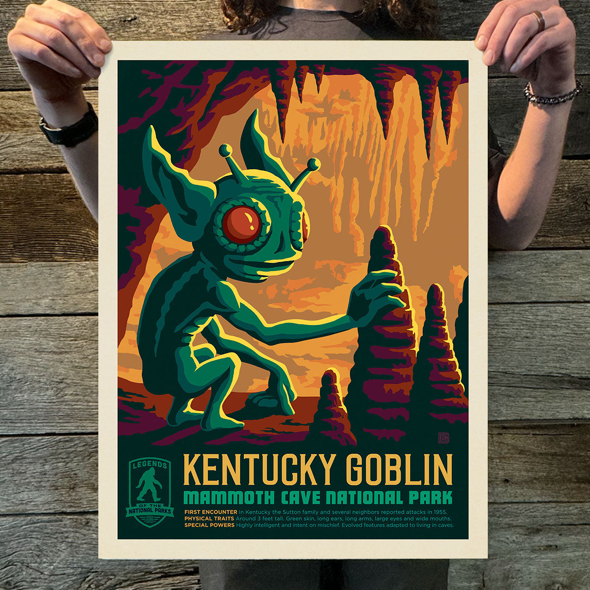 Mammoth Cave National Park: Kentucky Goblin (Legends & Monsters) Art Print