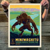 Theodore Roosevelt National Park: Miniwashitu (Legends & Monsters) Art Print