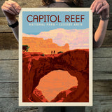 Capitol Reef National Park: Cassidy Arch (63 National Parks) Art Print