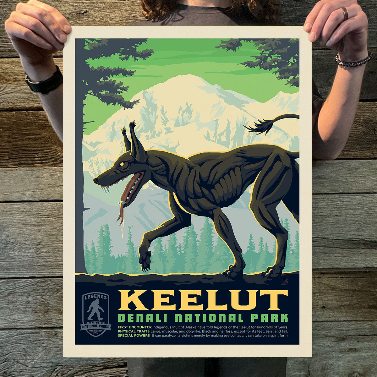 Denali National Park: Keelut (Legends & Monsters) Art Print