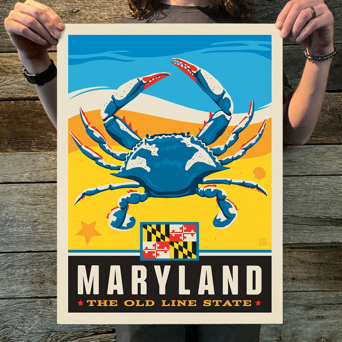 Maryland (State Pride) Art Print