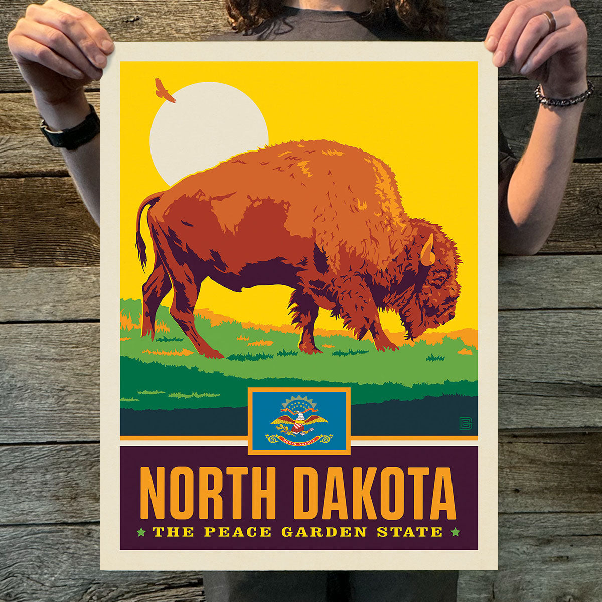 North Dakota (State Pride) Art Print