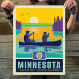 Minnesota (State Pride) Art Print