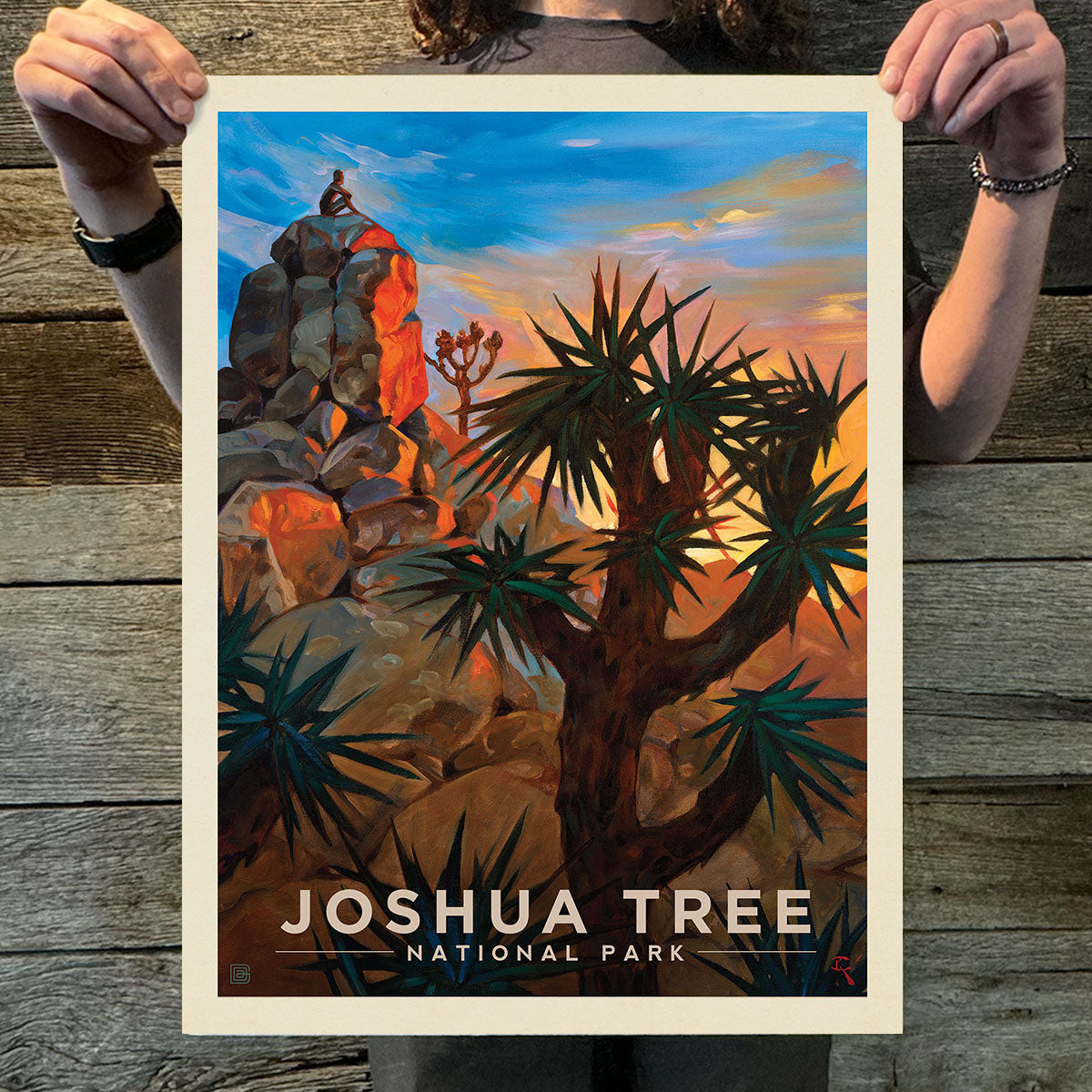 Joshua Tree National Park: Desert Sunrise (63 National Parks) Art Print