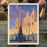 Italy: Rome in the Morning (World Travel) Art Print