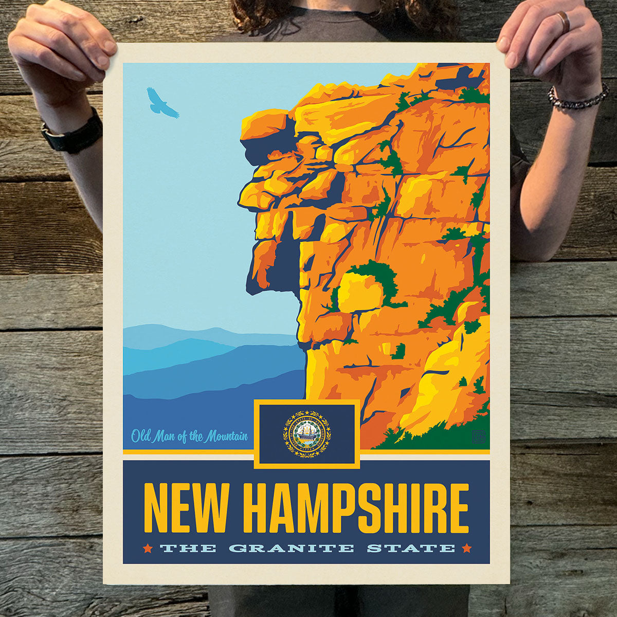 New Hampshire (State Pride) Art Print