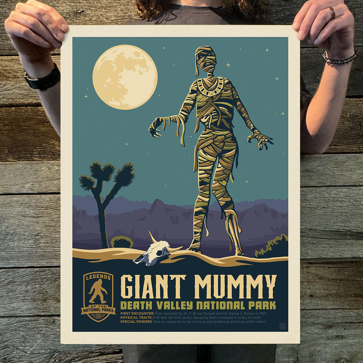 Death Valley National Park: Giant Mummy (Legends & Monsters) Art Print