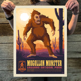 Saguaro National Park: Mogollon Monster (Legends & Monsters) Art Print