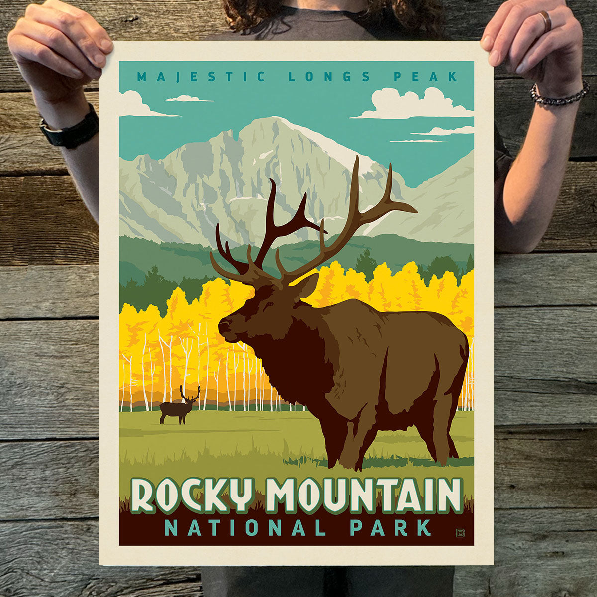 Rocky Mountain National Park: Longs Peak (63 National Parks) Art Print