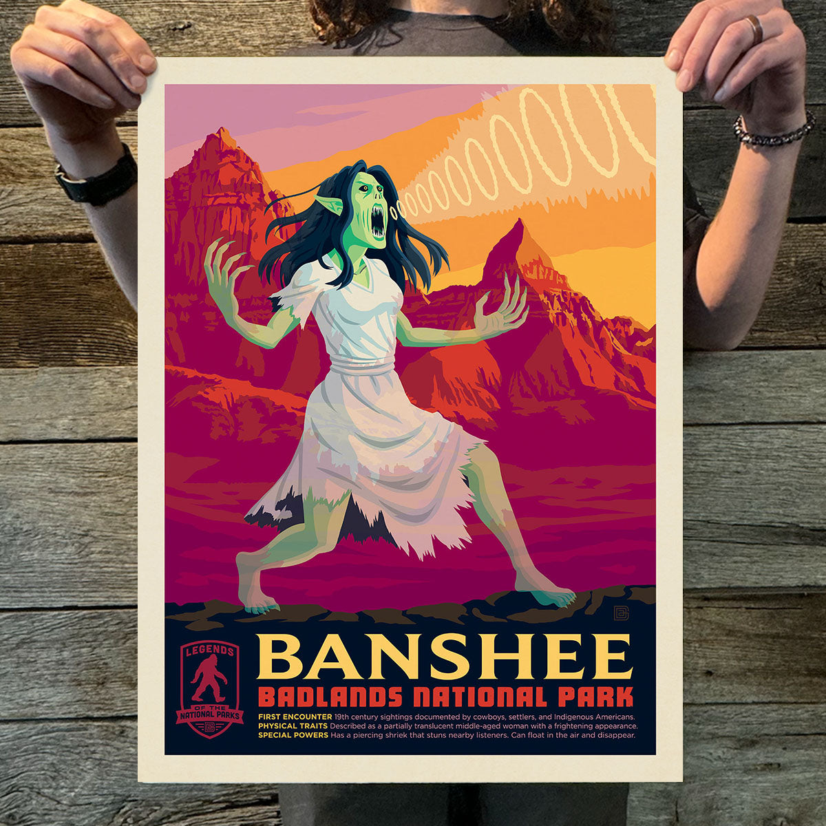 Badlands National Park: Banshee (Legends & Monsters) Art Print