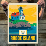 Rhode Island (State Pride) Art Print