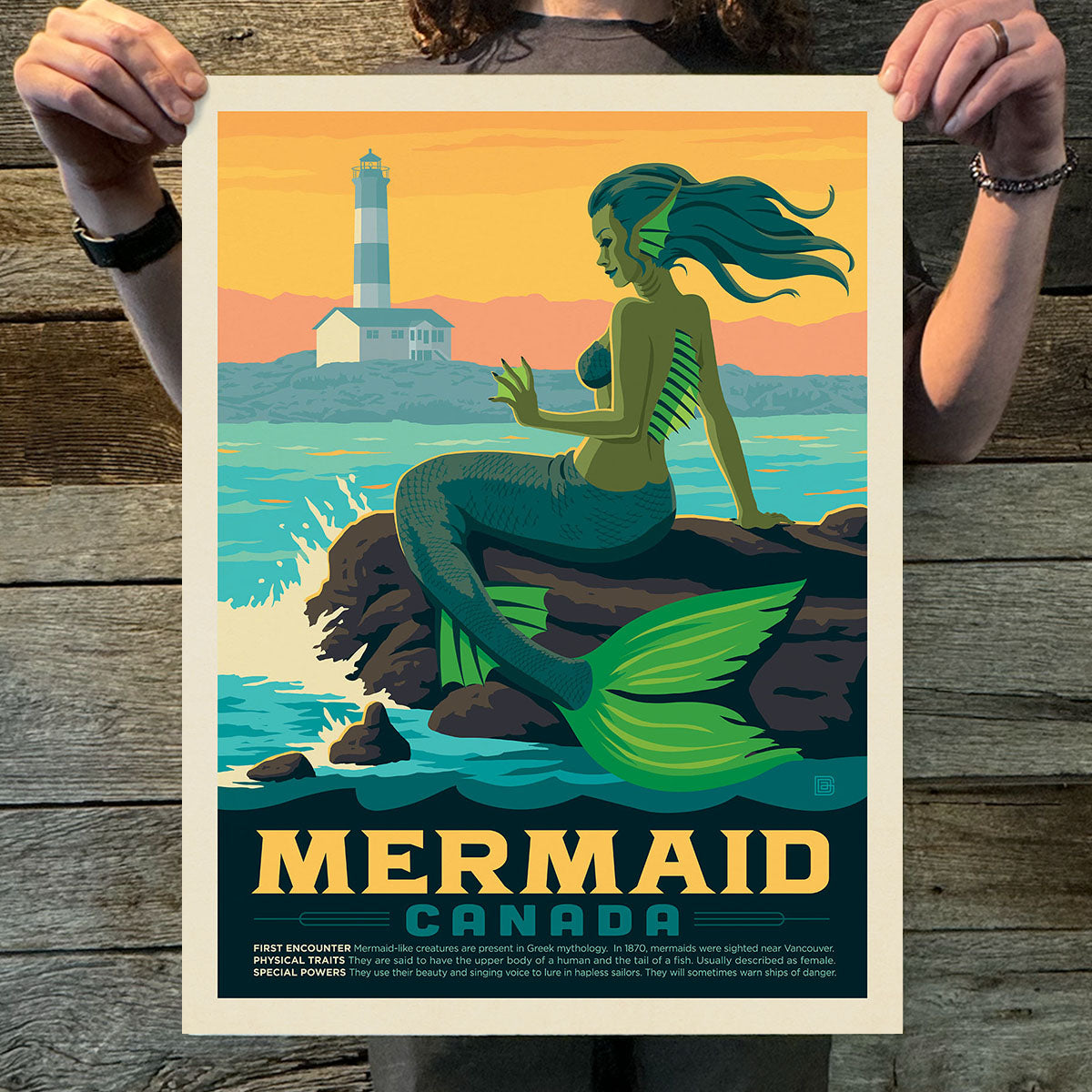 Canada: Mermaid (Legends & Monsters) Art Print