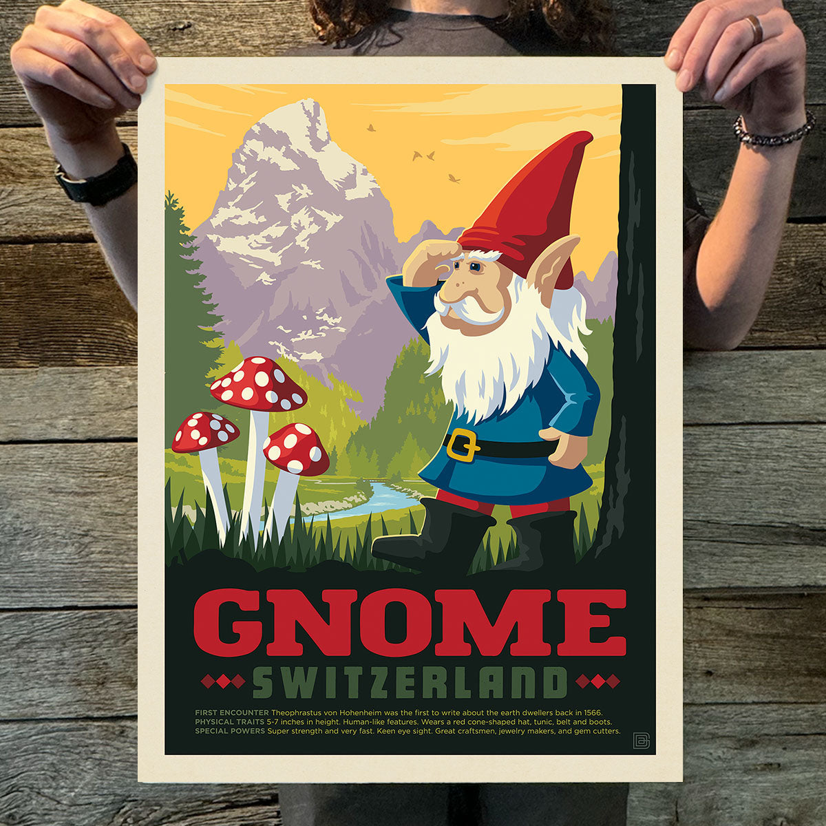 Switzerland: Gnome (Legends & Monsters) Art Print