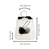 Knitting Bag, Cream