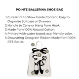 Pointe Ballerina Shoe Bag, Cream