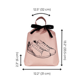 Tennis Sneaker Shoe Bag, Pink/Blush