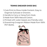 Tennis Sneaker Shoe Bag, Pink/Blush