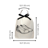 White Sneaker Shoe Bag, Cream